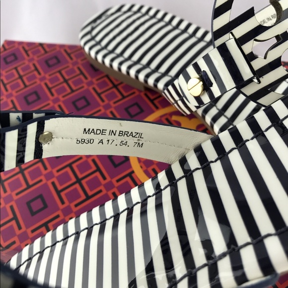 NWT Tory Burch Miller Sandal Patent Leather 7.5/8 - Picture 4 of 8